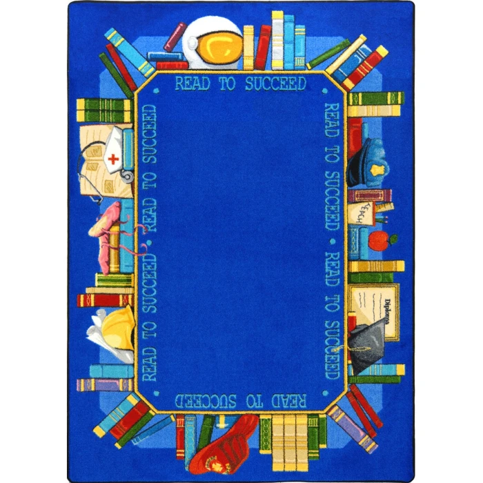 Joy Carpets Kid Essentials Multi Read to Succeed 5ft.4in. x 7ft.8in. Rect. Rug