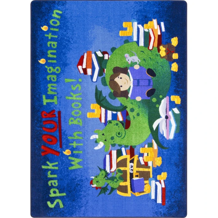 Joy Carpets Kid Essentials Multi Reading Cave 10ft.9in. x 13ft.2in. Rect. Rug