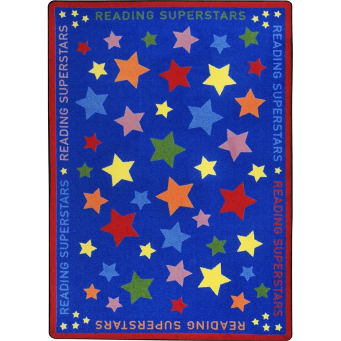 Joy Carpets Kid Essentials Multi Reading Superstars 10ft.9in. x 13ft.2in. Rect. Rug
