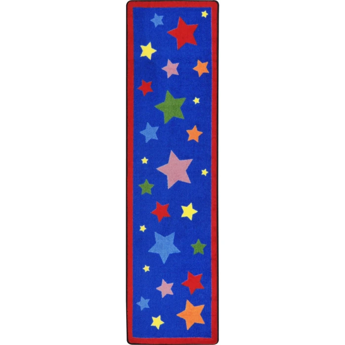Joy Carpets Kid Essentials Multi Reading Superstars 2ft.1in. x 7ft.8in. Rect. Rug