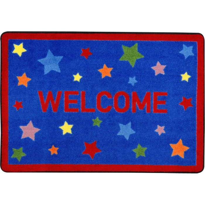 Joy Carpets Kid Essentials Multi Reading Superstars 2ft.8in. x 3ft.10in. Rect. Rug
