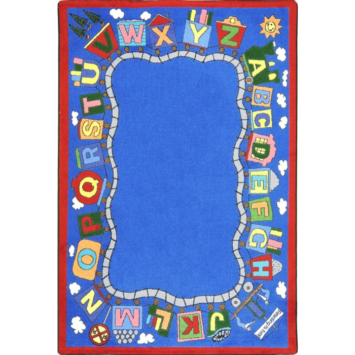 Joy Carpets Kid Essentials Multi Reading Train 10ft.9in. x 13ft.2in. Rect. Rug
