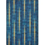 Joy Carpets Kid Essentials Blue Recoil 3ft.10in. x 5ft.4in. Rect. Rug
