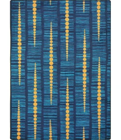 Joy Carpets Kid Essentials Blue Recoil 5ft.4in. x 7ft.8in. Rect. Rug