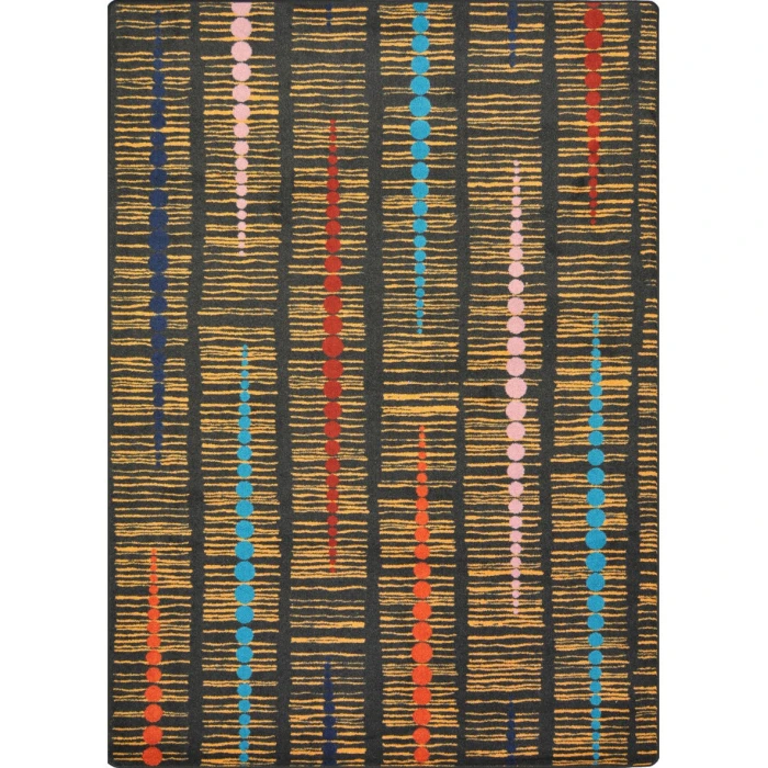 Joy Carpets Kid Essentials Multi Recoil 5ft.4in. x 7ft.8in. Rect. Rug