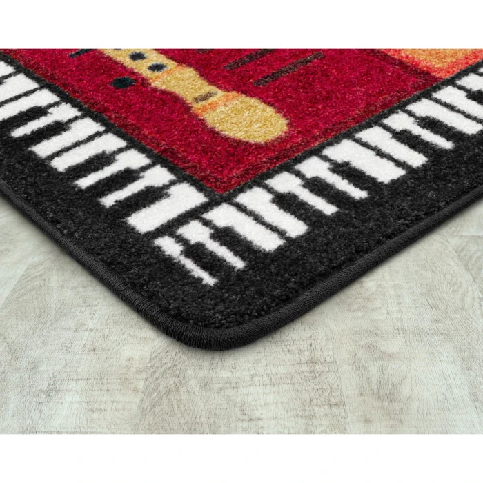 Joy Carpets Kid Essentials Multi Recorderific 7ft. 8in. x 10ft. 9in. Rect. Rug