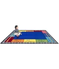Joy Carpets Kid Essentials Multi Recorderific 7ft. 8in. x 10ft. 9in. Rect. Rug