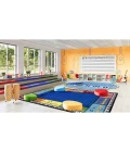 Joy Carpets Kid Essentials Multi Recorderific 7ft. 8in. x 10ft. 9in. Rect. Rug