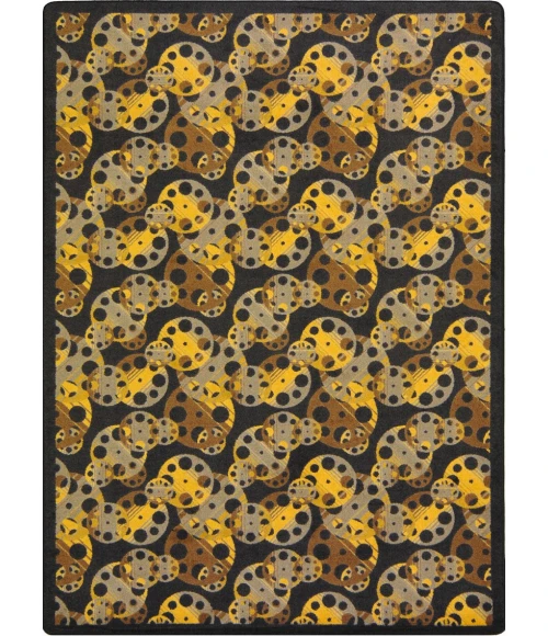 Joy Carpets Any Day Matinee Brown Reeling 10ft.9in. x 13ft.2in. Rect. Rug