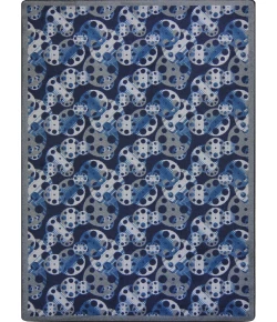 Joy Carpets Any Day Matinee Slate Reeling 7ft.8in. x 10ft.9in. Rect. Rug