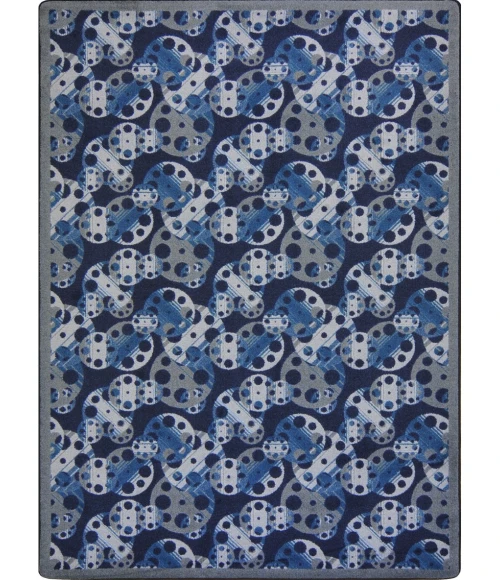 Joy Carpets Any Day Matinee Slate Reeling 7ft.8in. x 10ft.9in. Rect. Rug