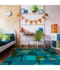 Joy Carpets Kid Essentials Citrus Reflex 5ft.4in. x 7ft.8in. Rect. Rug