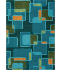 Joy Carpets Kid Essentials Citrus Reflex 5ft.4in. x 7ft.8in. Rect. Rug
