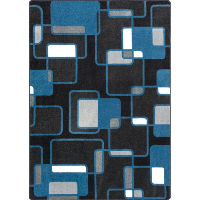 Joy Carpets Kid Essentials Sapphire Reflex 7ft.8in. x 10ft.9in. Rect. Rug