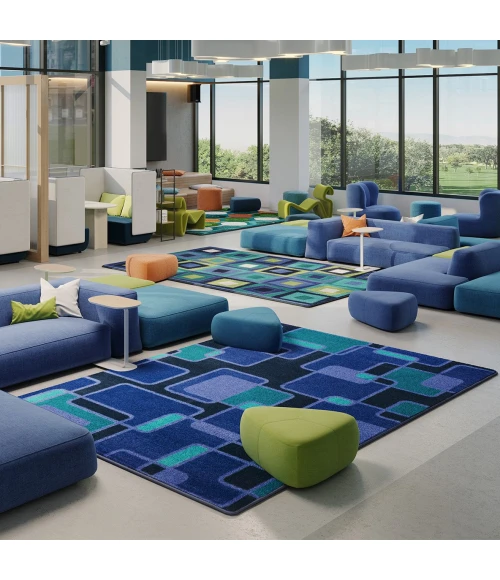 Joy Carpets Kid Essentials Violet Reflex 5ft.4in. x 7ft.8in. Rect. Rug