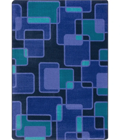 Joy Carpets Kid Essentials Violet Reflex 5ft.4in. x 7ft.8in. Rect. Rug