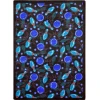 Joy Carpets Games People Play Cool Blue Retro Bowl 10ft.9in. x 13ft.2in. Rect. Rug