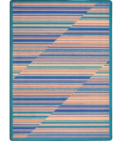 Joy Carpets Kid Essentials Water Rhythm 7ft.8in. x 10ft.9in. Rect. Rug
