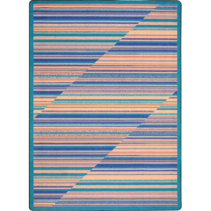 Joy Carpets Kid Essentials Water Rhythm 3ft.10in. x 5ft.4in. Rect. Rug