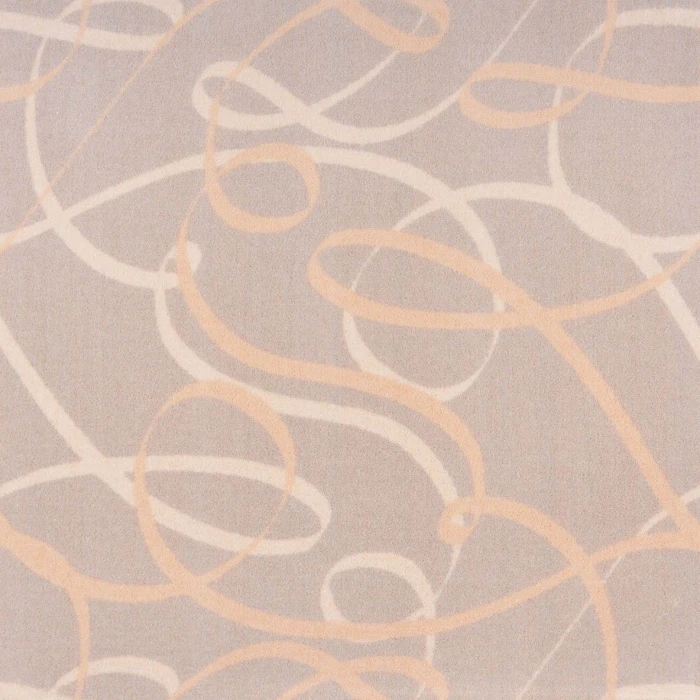 Joy Carpets Playful Patterns Beige Ribbons 7ft.8in. x 10ft.9in. Rect. Rug
