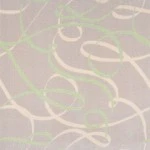 Joy Carpets Playful Patterns Green Ribbons 7ft.8in. x 10ft.9in. Rect. Rug