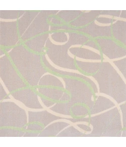 Joy Carpets Playful Patterns Green Ribbons 7ft.8in. x 10ft.9in. Rect. Rug