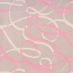 Joy Carpets Playful Patterns Pink Ribbons 7ft.8in. x 10ft.9in. Rect. Rug