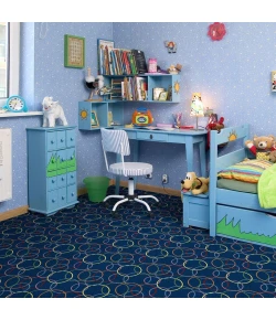 Joy Carpets Playful Patterns Multi Ringing 10ft.9in. x 13ft.2in. Rect. Rug