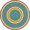 Joy Carpets Kid Essentials Beach Ripples 13ft.2in. Round Rug