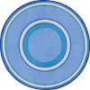 Joy Carpets Kid Essentials Boy Blue Ripples 13ft.2in. Round Rug