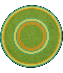 Joy Carpets Kid Essentials Retro Ripples 13ft.2in. Round Rug