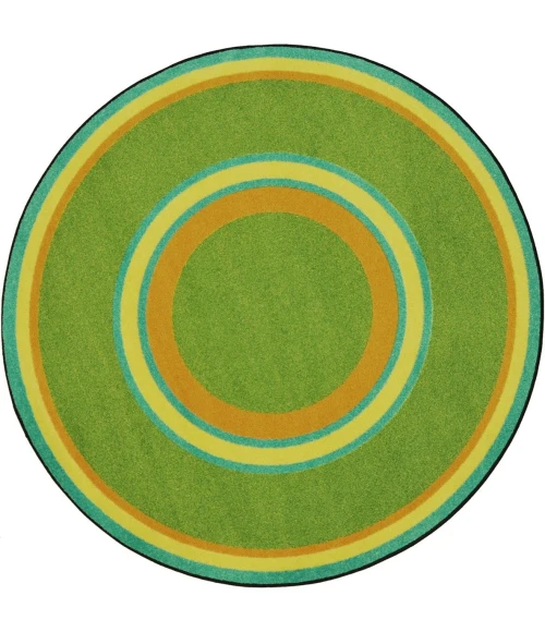 Joy Carpets Kid Essentials Retro Ripples 10ft.9in. x 13ft.2in. Oval Rug