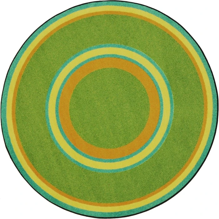 Joy Carpets Kid Essentials Retro Ripples 7ft.8in. x 10ft.9in. Oval Rug