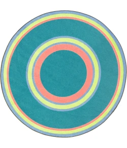 Joy Carpets Kid Essentials Teen Ripples 13ft.2in. Round Rug