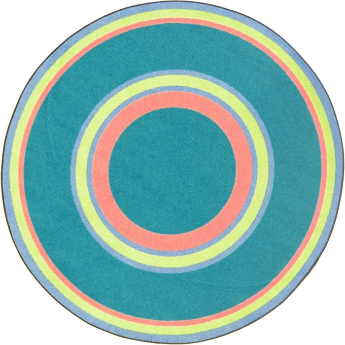 Joy Carpets Kid Essentials Teen Ripples 5ft.4in. x 7ft.8in. Oval Rug