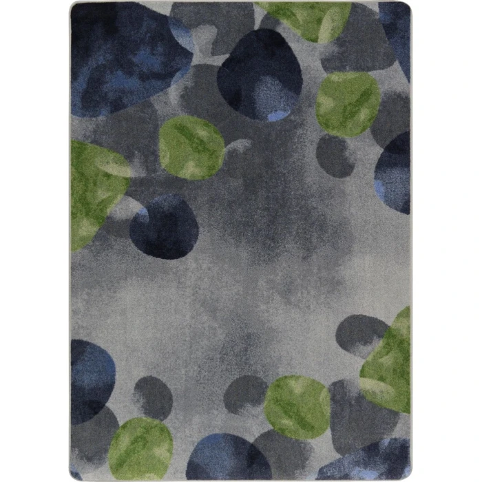 Joy Carpets Kid Essentials Gray Riverstone 7ft.7in. Round Rug