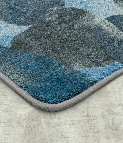 Joy Carpets Kid Essentials Blue Riverstone 10ft. 9in. x 13ft. 2in. Rect. Rug