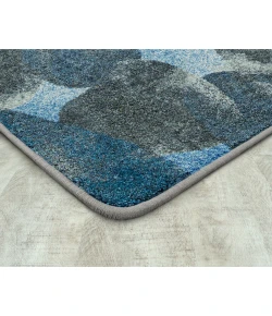 Joy Carpets Kid Essentials Blue Riverstone 10ft. 9in. x 13ft. 2in. Rect. Rug