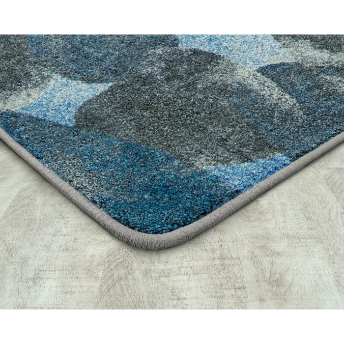 Joy Carpets Kid Essentials Blue Riverstone 10ft. 9in. x 13ft. 2in. Rect. Rug