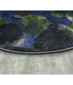 Joy Carpets Kid Essentials Blue Riverstone 13ft. 2in. Round Rug