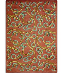 Joy Carpets Kaleidoscope Burgundy Rodeo 7ft.8in. x 10ft.9in. Rect. Rug