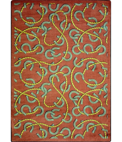 Joy Carpets Kaleidoscope Burgundy Rodeo 10ft.9in. x 13ft.2in. Rect. Rug