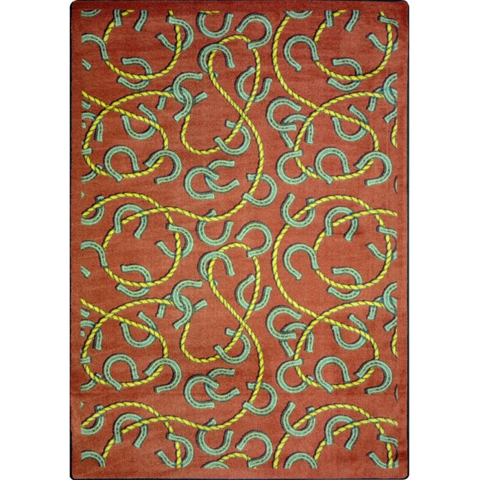 Joy Carpets Kaleidoscope Burgundy Rodeo 7ft.8in. x 10ft.9in. Rect. Rug