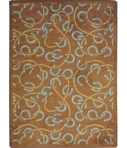 Joy Carpets Kaleidoscope Chocolate Rodeo 7ft.8in. x 10ft.9in. Rect. Rug