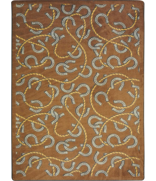Joy Carpets Kaleidoscope Chocolate Rodeo 7ft.8in. x 10ft.9in. Rect. Rug