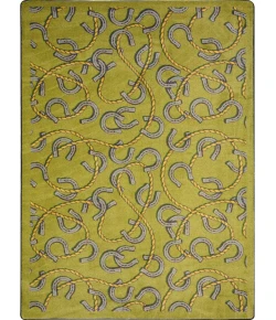 Joy Carpets Kaleidoscope Olive Rodeo 10ft.9in. x 13ft.2in. Rect. Rug
