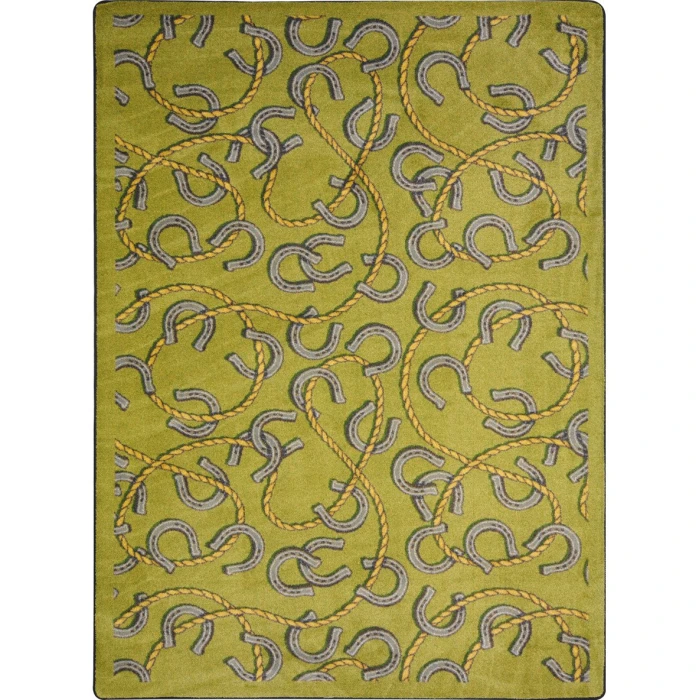Joy Carpets Kaleidoscope Olive Rodeo 3ft.10in. x 5ft.4in. Rect. Rug