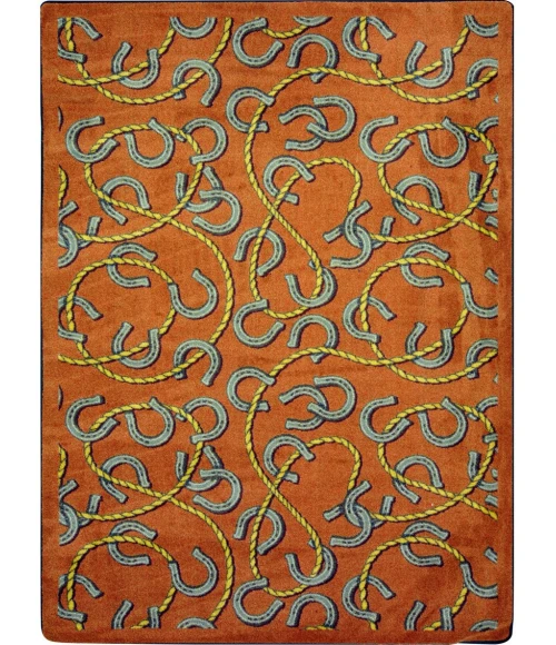 Joy Carpets Kaleidoscope Rust Rodeo 3ft.10in. x 5ft.4in. Rect. Rug