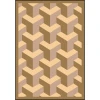 Joy Carpets Kaleidoscope Beige Rooftop 3ft.10in. x 5ft.4in. Rect. Rug