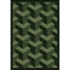 Joy Carpets Kaleidoscope Black Rooftop 3ft.10in. x 5ft.4in. Rect. Rug